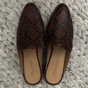 Madewell Snake Print Mules